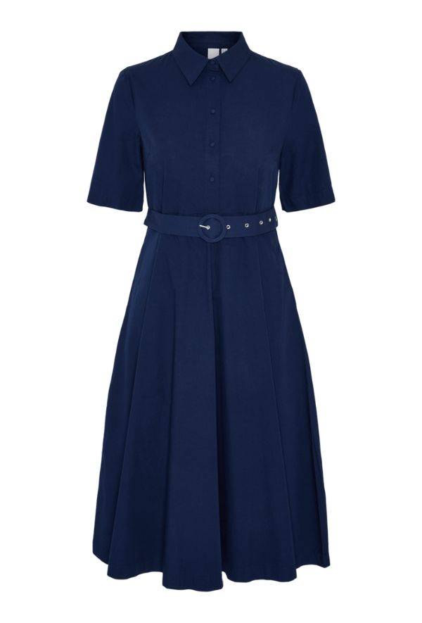 Cotma Navy Tea Dress New Arrivals Clothing Dresses